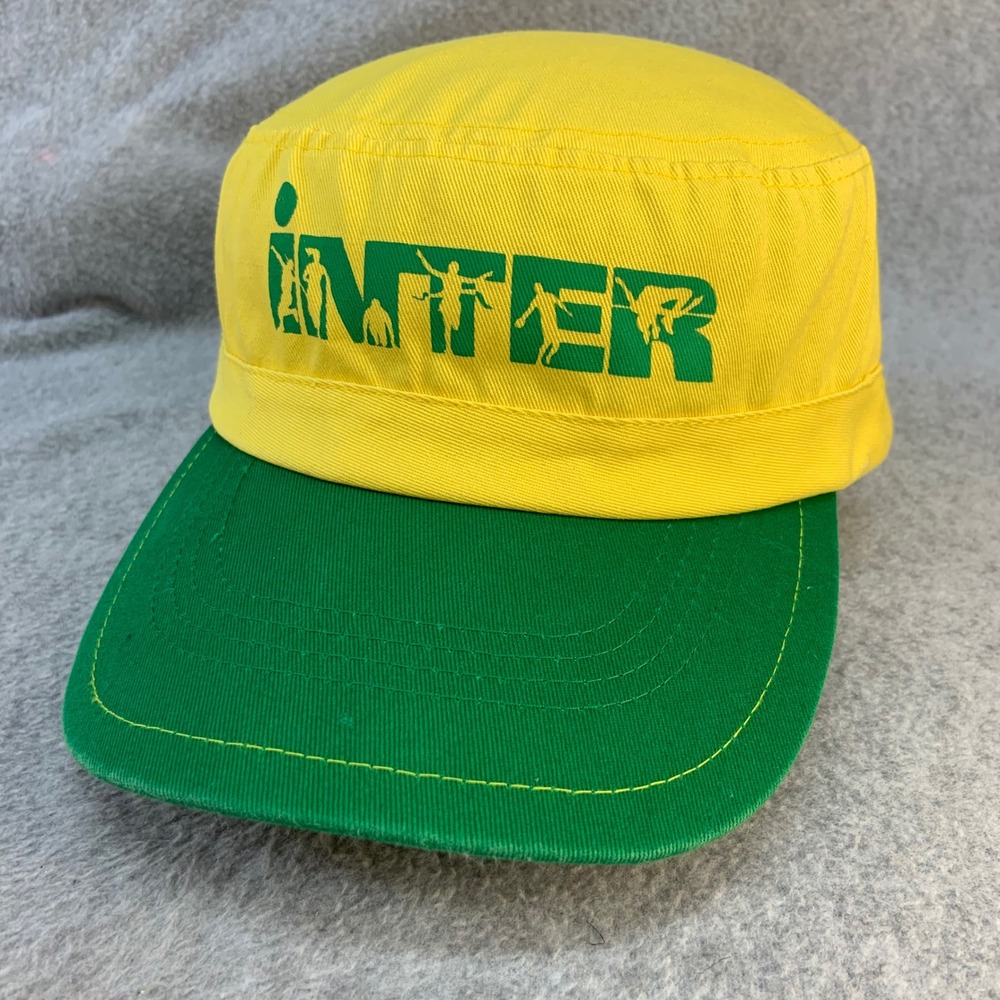 Inter Graphic Unisex Yellow Green Unbranded Cadet Military Style Hat OSFM